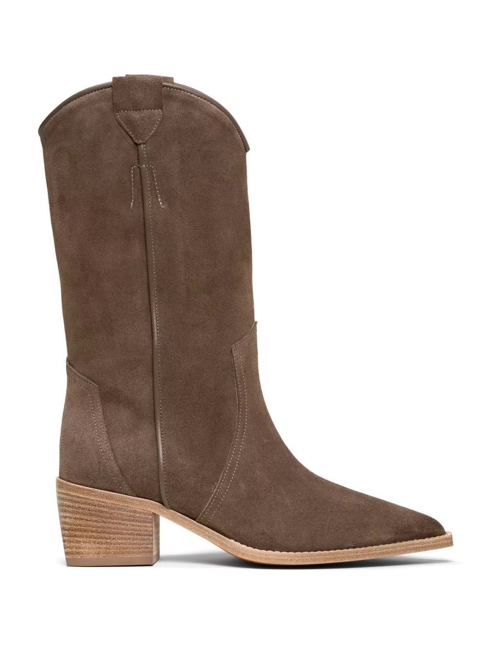 M.Gemi The Rita Mushroom Suede Western Cowboy Boots 39